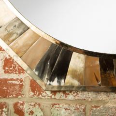 Karl Springer A contemporary eight sided horn mirror in the manner of Karl Springer - 2107687