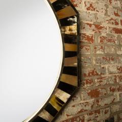 Karl Springer A contemporary eight sided horn mirror in the manner of Karl Springer - 2107689