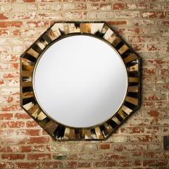 Karl Springer A contemporary eight sided horn mirror in the manner of Karl Springer - 2107691
