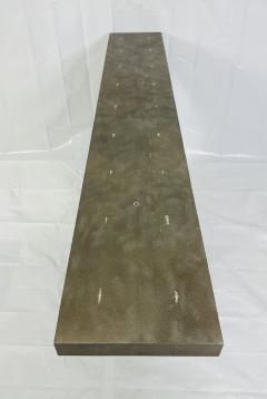 Karl Springer A sculptural console table With Shagreen Top in the manner of Karl Springer - 4366097