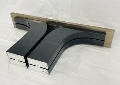 Karl Springer A sculptural console table With Shagreen Top in the manner of Karl Springer - 4366104