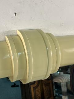 Karl Springer ART DECO REVIVAL CREAM LACQUERED MIRROR IN THE MANNER OF KARL SPRINGER - 3328795