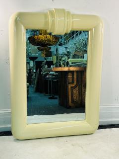 Karl Springer ART DECO REVIVAL CREAM LACQUERED MIRROR IN THE MANNER OF KARL SPRINGER - 3328796