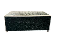 Karl Springer ART DECO REVIVAL SHAGREEN BONE RECTANGULAR BOX - 4479892