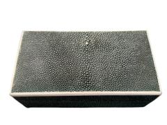 Karl Springer ART DECO REVIVAL SHAGREEN BONE RECTANGULAR BOX - 4479893