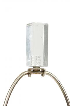 Karl Springer American Mid Century Lucite FLoor Lamp with Table - 4633575