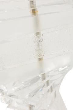 Karl Springer American Mid Century Lucite FLoor Lamp with Table - 4633576