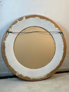 Karl Springer BEAUTIFUL MODERN LACQUERED ROUND CORAL MIRROR - 2267652