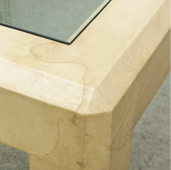 Karl Springer BEVELED PARSONS COFFEE TABLE CIRCA 1976 - 4620919