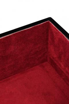 Karl Springer Box with Cover in Lacquered Goatskin by Karl Springer - 196908