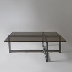 Karl Springer Bronze and Bronze Glass Low Table - 2997617