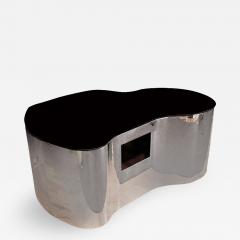 Karl Springer Custom Free Form Cut Out Design Coffee Table attributed to Karl Springer - 410654
