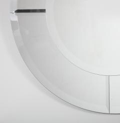 Karl Springer Custom Large Round Beveled Mirror in the Manner of Karl Springer - 2126850