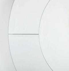 Karl Springer Custom Large Round Beveled Mirror in the Manner of Karl Springer - 3166583