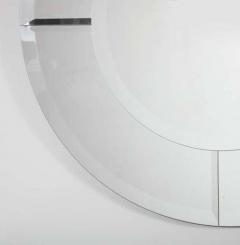 Karl Springer Custom Large Round Beveled Mirror in the Manner of Karl Springer - 3166584