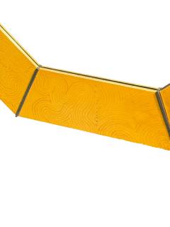 Karl Springer DESIGN PATTERNED WOOD CHROME FRAMED OCTAGONAL MIRROR BY KARL SPRINGER - 4562305