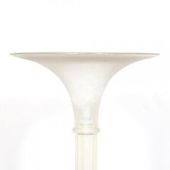 Karl Springer Documented Mid Century Modern Hand Blown Scavo Glass Torchiere by Karl Springer - 4514372