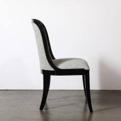 Karl Springer Documented Regina Side Chair in Black Lacquer by Karl Springer - 4265772