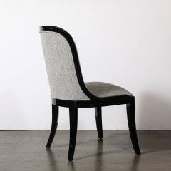 Karl Springer Documented Regina Side Chair in Black Lacquer by Karl Springer - 4265773