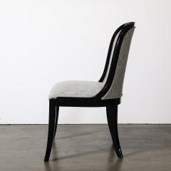 Karl Springer Documented Regina Side Chair in Black Lacquer by Karl Springer - 4265774