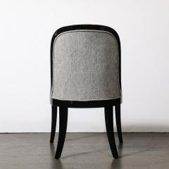 Karl Springer Documented Regina Side Chair in Black Lacquer by Karl Springer - 4265776