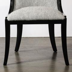 Karl Springer Documented Regina Side Chair in Black Lacquer by Karl Springer - 4265780