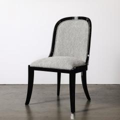Karl Springer Documented Regina Side Chair in Black Lacquer by Karl Springer - 4265788