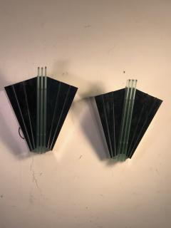 Karl Springer EXCEPTIONAL DUAL PAIRS OF ART DECO REVIVAL SCONCES - 669873