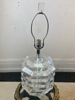 Karl Springer EXCEPTIONAL MODERNIST LUCITE BEEHIVE DESIGN LAMPS - 2142446