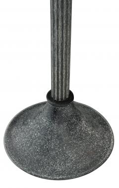 Karl Springer Floor Lamp in Black Scavo Glass by Karl Springer - 205742