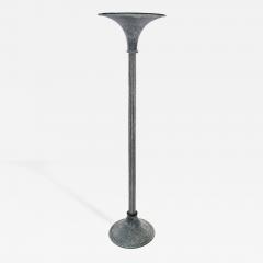 Karl Springer Floor Lamp in Black Scavo Glass by Karl Springer - 205759