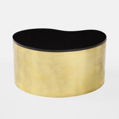 Karl Springer Free Form Coffee Table in Brass and Granite by Karl Springer - 3009995