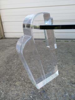 Karl Springer Gorgeous Karl Springer Style Lucite Pillar Coffee Table Mid Century Modern - 1533817