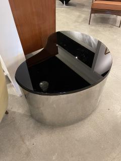 Karl Springer Important Karl Springer Polished Stainless Freeform Table - 4273120