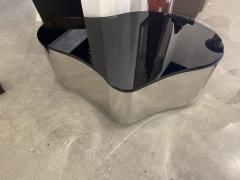Karl Springer Important Karl Springer Polished Stainless Freeform Table - 4273122