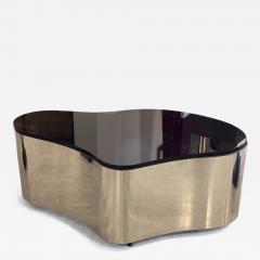 Karl Springer Important Karl Springer Polished Stainless Freeform Table - 4307164