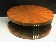 Karl Springer Impressive Art Deco Style Burled Wood Coffee Table in the Style of Karl Springer - 420914