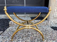 Karl Springer Italian Modern Brass Bench - 4551818