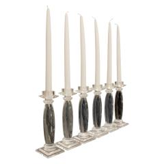 Karl Springer Karl Springer 6 Lucite Greek Column Candle Holders 1981 - 448025