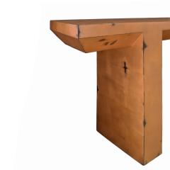 Karl Springer Karl Springer Altar Console Table in Antique Copper 1980s - 2024830