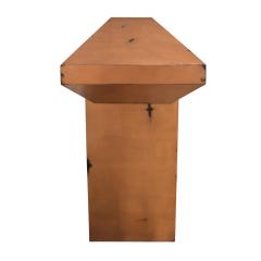 Karl Springer Karl Springer Altar Console Table in Antique Copper 1980s - 2024831