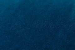 Karl Springer Karl Springer American Blue Velvet and Steel Souffle Ottoman - 2789189