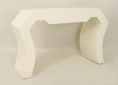 Karl Springer Karl Springer American Mid Century White Painted Console Table - 4657702