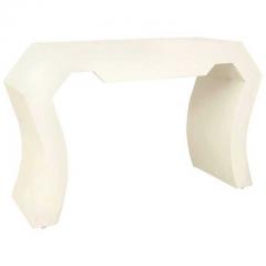 Karl Springer Karl Springer American Mid Century White Painted Console Table - 4708808