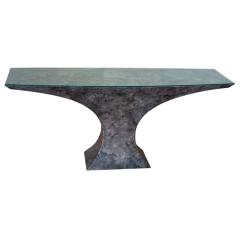 Karl Springer Karl Springer Attr Modern Goatskin Console Table - 4375737