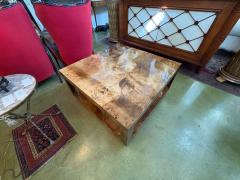 Karl Springer Karl Springer Attributed Lacquered Goatskin Cocktail Table - 4817221