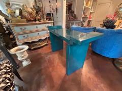 Karl Springer Karl Springer Attributed Lacquered Goatskin Console Table - 4108227