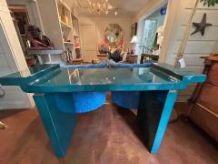 Karl Springer Karl Springer Attributed Lacquered Goatskin Console Table - 4108260