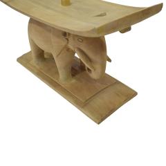 Karl Springer Karl Springer Authentic African Elephant Table with Floating Glass Top 1980s - 1699094