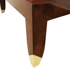Karl Springer Karl Springer Bristol Coffee Table In Lacquered Goatskin ca 1990 Signed  - 1280175